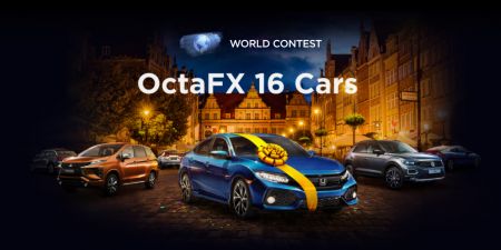 OctaFX 16 Autos Wettbewerb