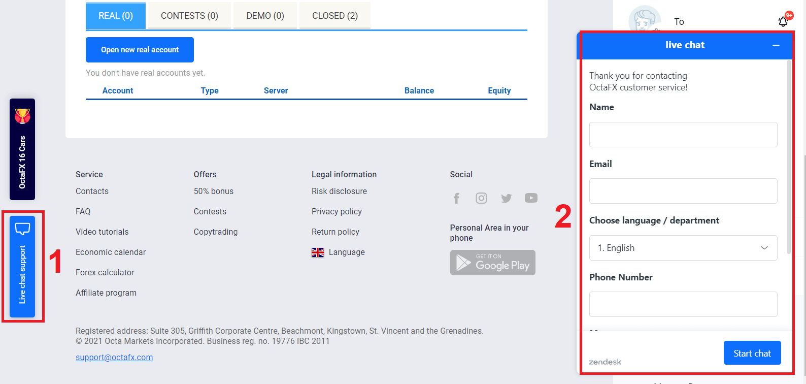 How to Contact OctaFX Support How to Contact OctaFX Support
