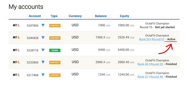 OctaFX MT4 Demo Trading Contest - Up to 1000 USD! OctaFX MT4 Demo Trading Contest - Up to 1000 USD!